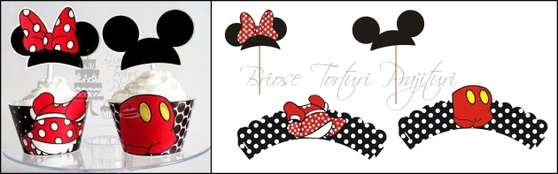 Set Accesorii Briose Minnie & Mickey Mouse