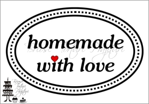 STICKERE HOMEMADE WITH LOVE