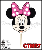 Cake Topper MINNIE MOUSE ROZ CTMR7